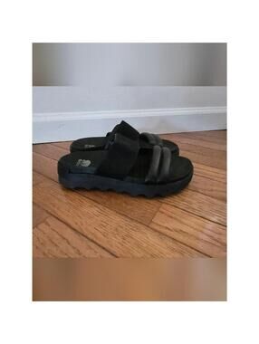 Sorel Black Chunky Platform Sandal 39 8